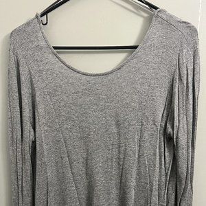 Zara Long Sleeve Grey Top US L